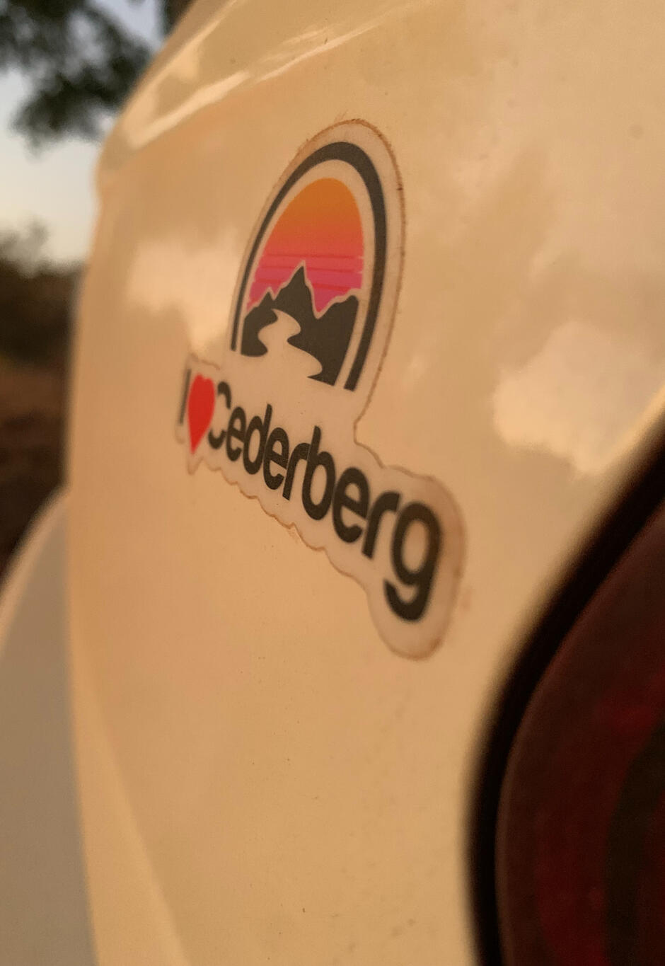 ILoveCederberg car stickker